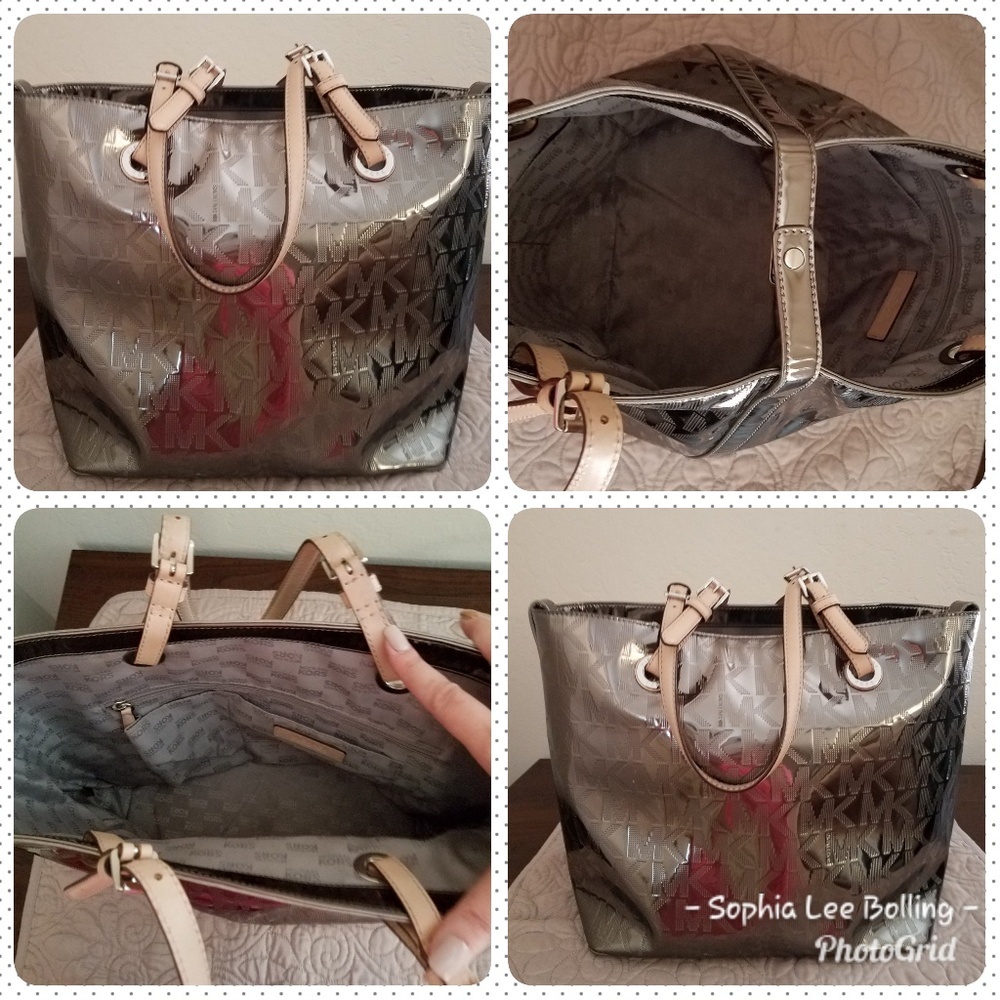 Michael Kors Gold Metallic Tote
